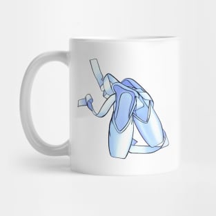 Blue pointe shoes Mug